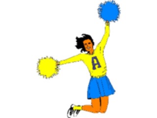 Sticker Custom Preview Image #050894 Education Schools Classroom Activities Cheerleader1
