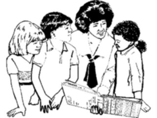 Sticker Custom Preview Image #051143 Education Schools Classroom Activities Teacherwith Children