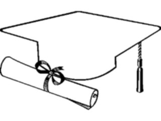 Sticker Custom Preview Image #051357 Education Schools Graduation Cap Diploma Frame