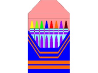 Sticker Custom Preview Image #051781 Education Schools School Supplies Crayons1