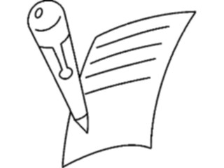 Sticker Custom Preview Image #051899 Education Schools School Supplies Pen Paper