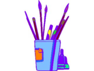 Sticker Custom Preview Image #051943 Education Schools School Supplies Pencil Cup2