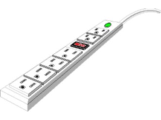Sticker Custom Preview Image #052803 Electronics Power Strip1