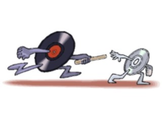 Sticker Custom Preview Image #052844 Electronics Record C D Relay Race
