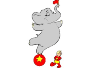 Sticker Custom Preview Image #053444 Entertainment Circus Carnival Circus Elephant04
