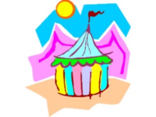 Sticker Custom Preview Image #053476 Entertainment Circus Carnival Circus Tent4