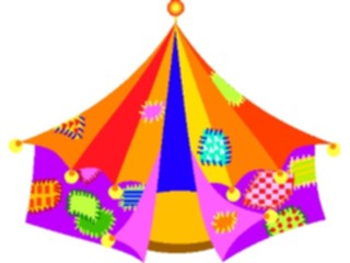 Sticker Custom Preview Image #053477 Entertainment Circus Carnival Circus Tent5