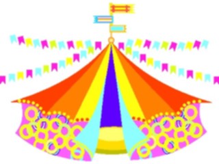 Sticker Custom Preview Image #053478 Entertainment Circus Carnival Circus Tent6