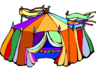 Sticker Custom Preview Image #053480 Entertainment Circus Carnival Circus Tent8