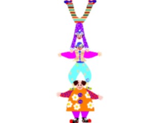Sticker Custom Preview Image #053575 Entertainment Circus Carnival Clown Acrobats