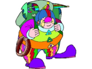 Sticker Custom Preview Image #053580 Entertainment Circus Carnival Clown Backpacking
