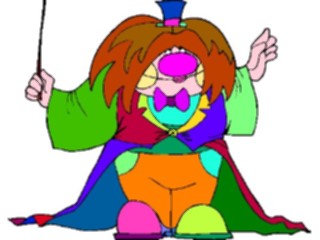 Sticker Custom Preview Image #053589 Entertainment Circus Carnival Clown Conductor