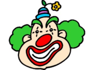 Sticker Custom Preview Image #053597 Entertainment Circus Carnival Clown Face03