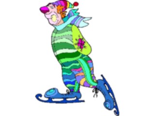 Sticker Custom Preview Image #053618 Entertainment Circus Carnival Clown Ice Skating1