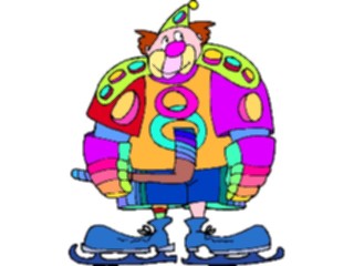 Sticker Custom Preview Image #053619 Entertainment Circus Carnival Clown Ice Skating2