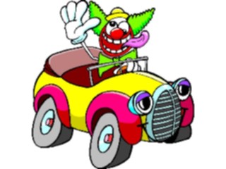 Sticker Custom Preview Image #053621 Entertainment Circus Carnival Clownin Car2