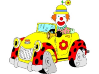 Sticker Custom Preview Image #053623 Entertainment Circus Carnival Clownin Car4