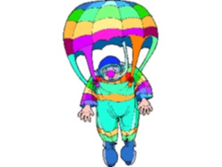 Sticker Custom Preview Image #053642 Entertainment Circus Carnival Clownon Parachute