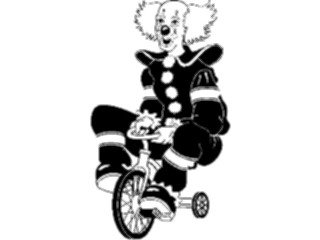 Sticker Custom Preview Image #053648 Entertainment Circus Carnival Clownon Tricycle