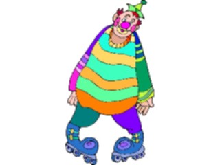 Sticker Custom Preview Image #053665 Entertainment Circus Carnival Clown Skating2