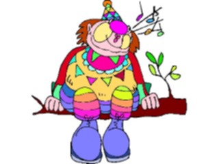 Sticker Custom Preview Image #053676 Entertainment Circus Carnival Clown Whistling