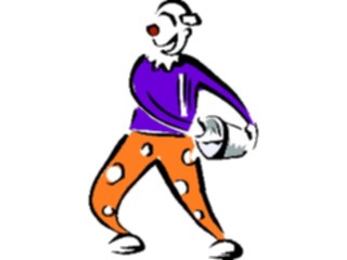 Sticker Custom Preview Image #053707 Entertainment Circus Carnival Clownwith Bucket2