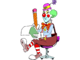 Sticker Custom Preview Image #053740 Entertainment Circus Carnival Clown Writing