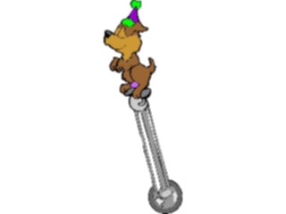 Sticker Custom Preview Image #053759 Entertainment Circus Carnival Dogon Unicycle1