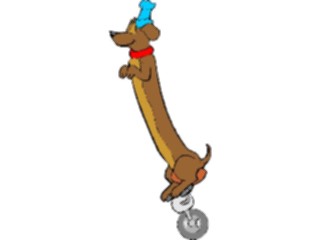 Sticker Custom Preview Image #053760 Entertainment Circus Carnival Dogon Unicycle2