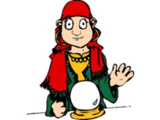 Sticker Custom Preview Image #053772 Entertainment Circus Carnival Fortune Teller1