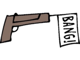 Sticker Custom Preview Image #053777 Entertainment Circus Carnival Gun Bang