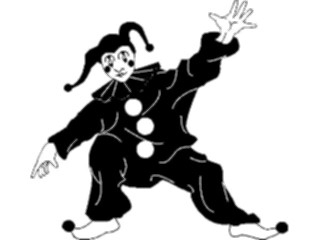 Sticker Custom Preview Image #053780 Entertainment Circus Carnival Jester02