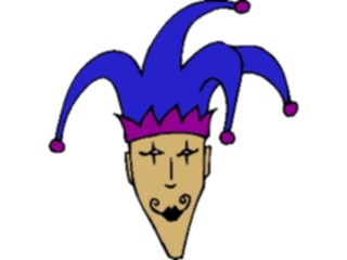Sticker Custom Preview Image #053838 Entertainment Circus Carnival Jester Face1