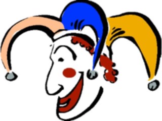 Sticker Custom Preview Image #053839 Entertainment Circus Carnival Jester Face2