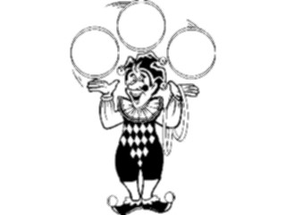 Sticker Custom Preview Image #053849 Entertainment Circus Carnival Jester Juggling1