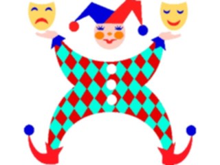 Sticker Custom Preview Image #053852 Entertainment Circus Carnival Jester Masks