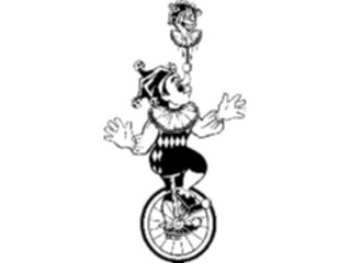Sticker Custom Preview Image #053853 Entertainment Circus Carnival Jesteron Unicycle