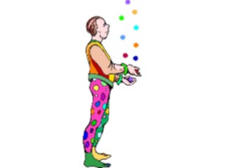Sticker Custom Preview Image #053862 Entertainment Circus Carnival Juggler4