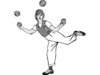 Sticker Custom Preview Image #053867 Entertainment Circus Carnival Juggler9