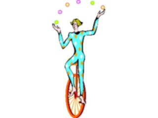 Sticker Custom Preview Image #053868 Entertainment Circus Carnival Juggleron Unicycle