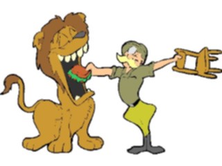 Sticker Custom Preview Image #053874 Entertainment Circus Carnival Lion Tamer2
