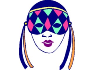 Sticker Custom Preview Image #053877 Entertainment Circus Carnival Mask02