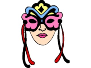 Sticker Custom Preview Image #053880 Entertainment Circus Carnival Mask05
