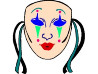 Sticker Custom Preview Image #053895 Entertainment Circus Carnival Mask Clown1