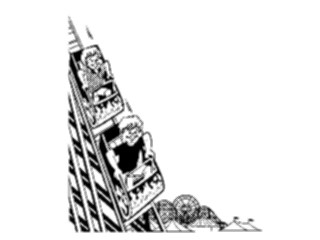 Sticker Custom Preview Image #053923 Entertainment Circus Carnival Roller Coaster01