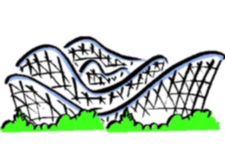 Sticker Custom Preview Image #053925 Entertainment Circus Carnival Roller Coaster03