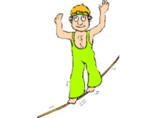 Sticker Custom Preview Image #053955 Entertainment Circus Carnival Tightrope Walker1