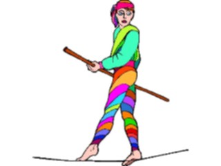 Sticker Custom Preview Image #053957 Entertainment Circus Carnival Tightrope Walker3