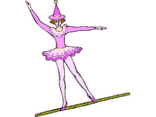 Sticker Custom Preview Image #053958 Entertainment Circus Carnival Tightrope Walker4