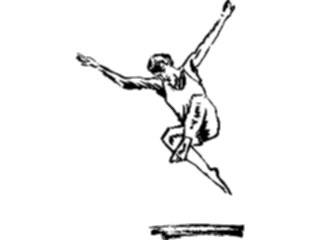 Sticker Custom Preview Image #054009 Entertainment Dance Brush Stroke Dancer37